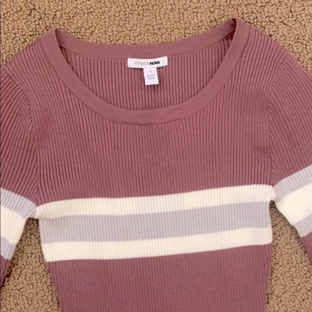 Fashion Nova plum sweater dress - Picture 2 of 3